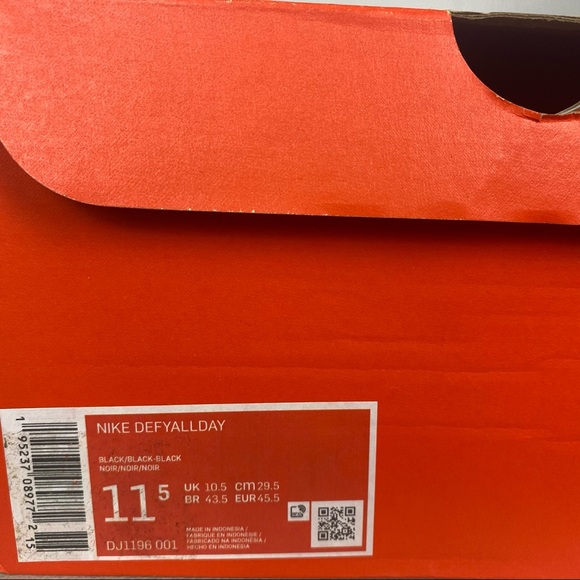 Nike DEFYALLDAY Black Athletic Training Sneakers Shoes DJ1196-001 Mens Size - Picture 9 of 10